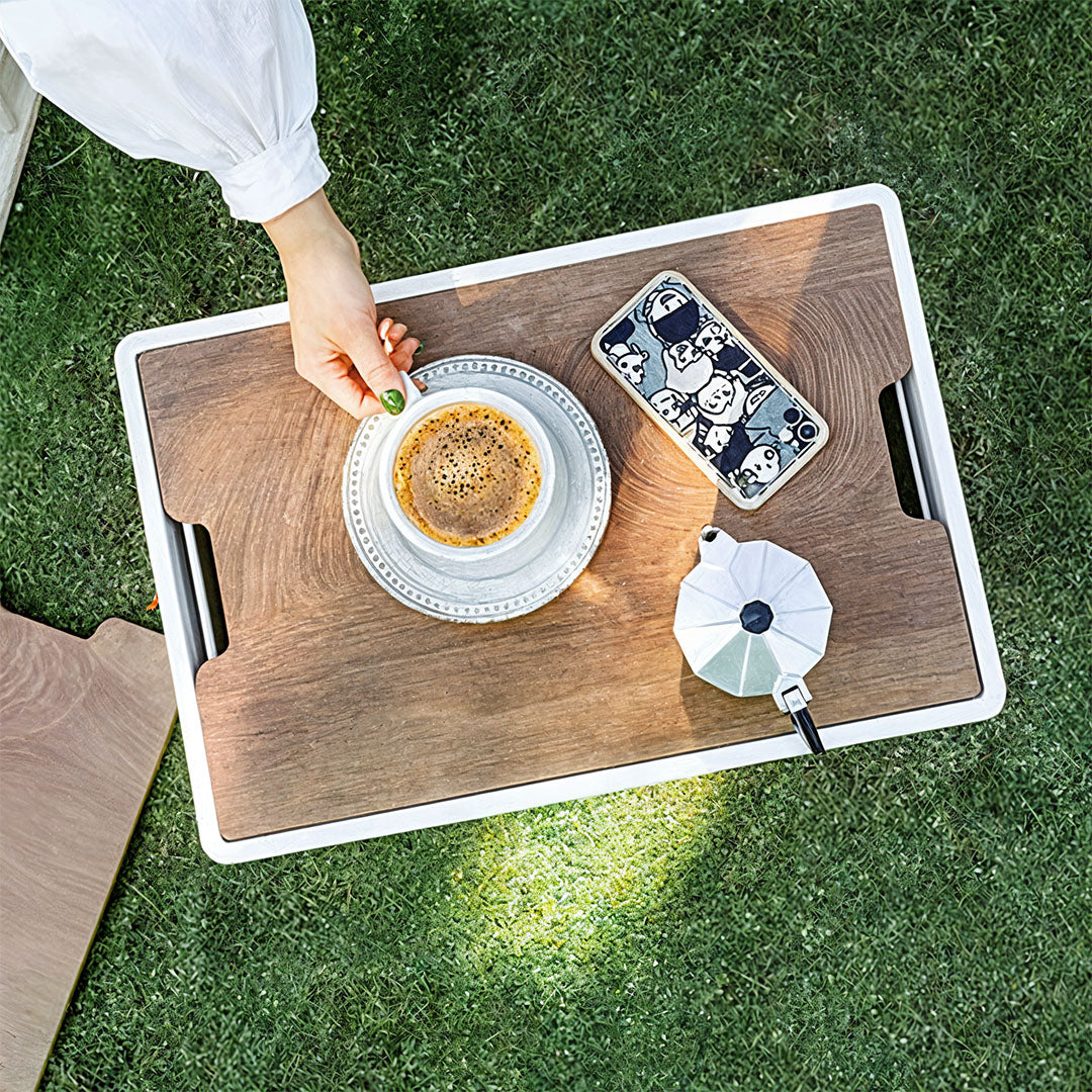 55L White Car & Camping Foldable Storage Box Crate Stackable Container No Handle