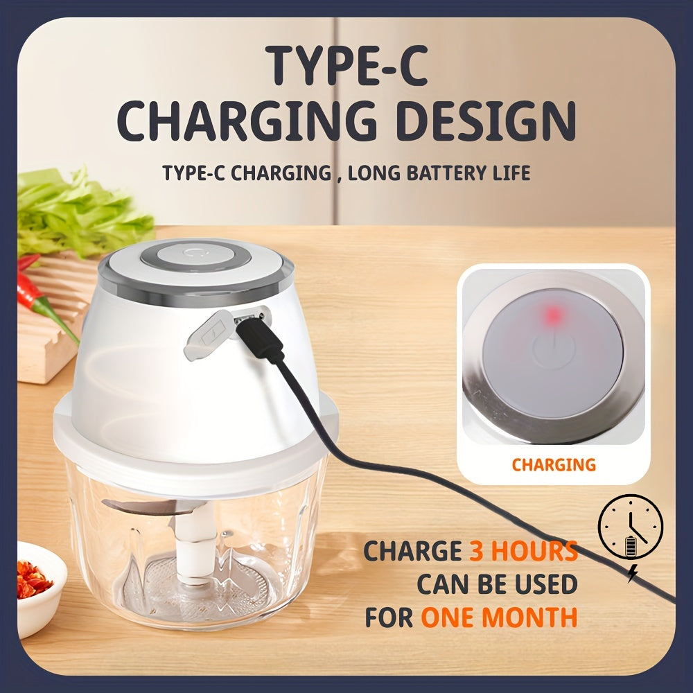 Mini USB Rechargeable Electric Food Processor