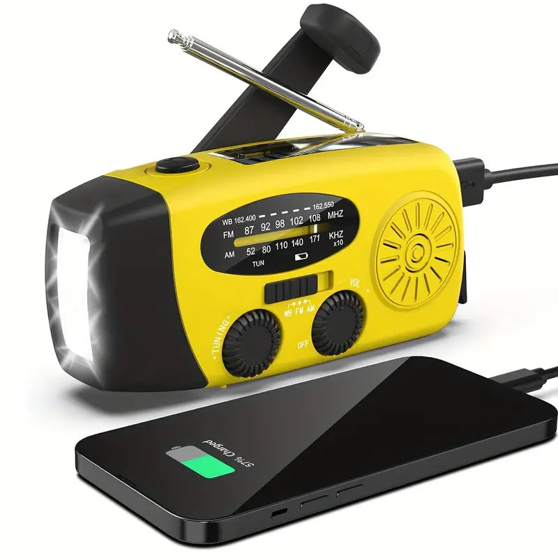 Emergency Hand Crank Radio with Power Bank Phone Charger
