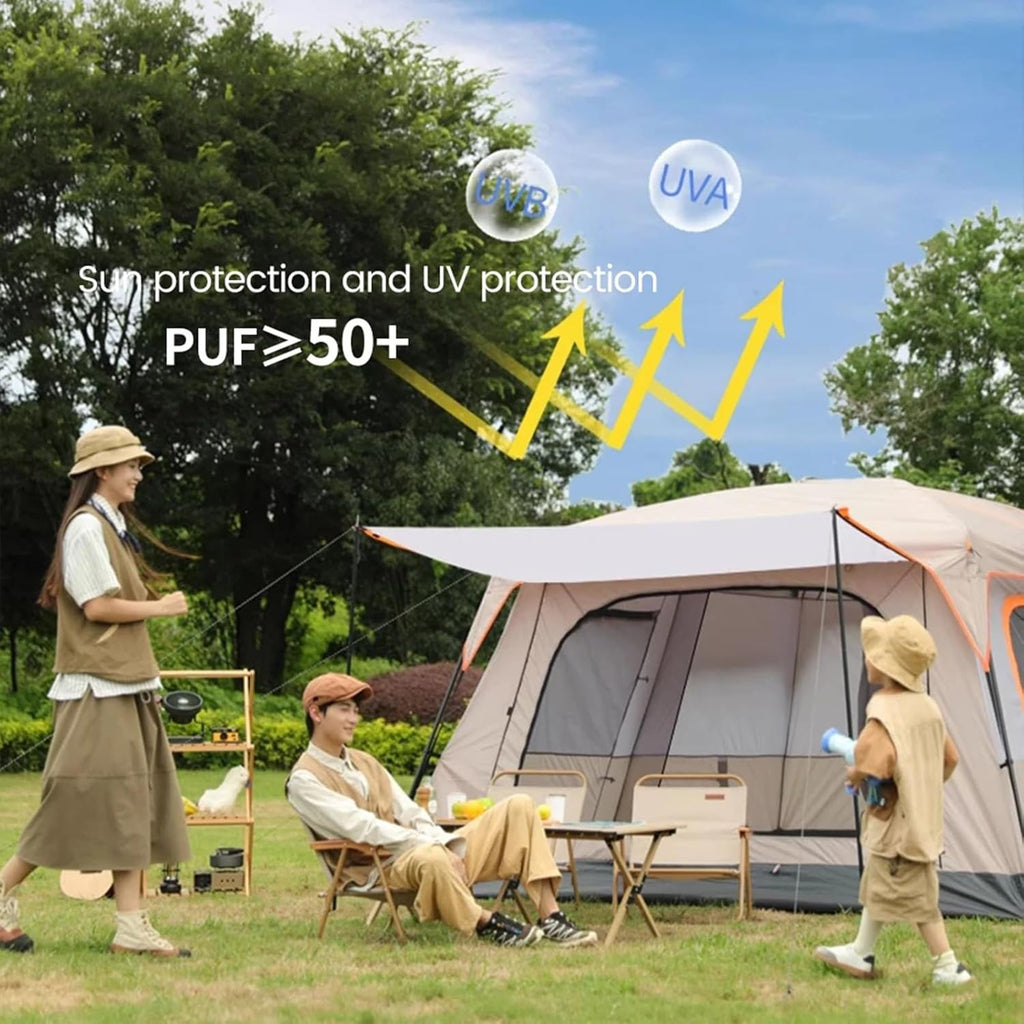 Outdoor Tent 6-12 Person Two-Bedroom Camping