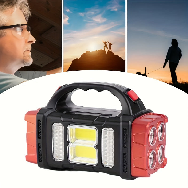 NNETM Portable LED Solar Camping Lantern Rechargeable Flashlight-3