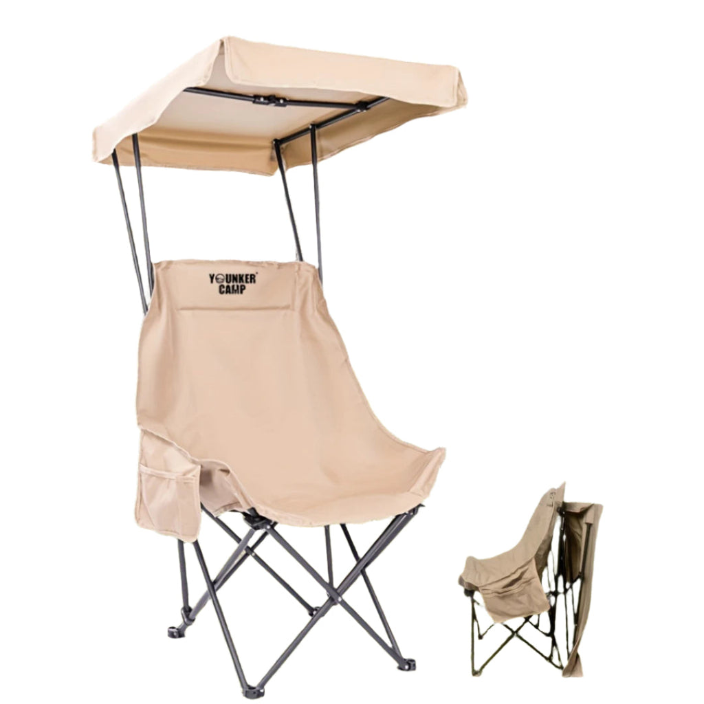 Foldable Camping Chair with Sunshade