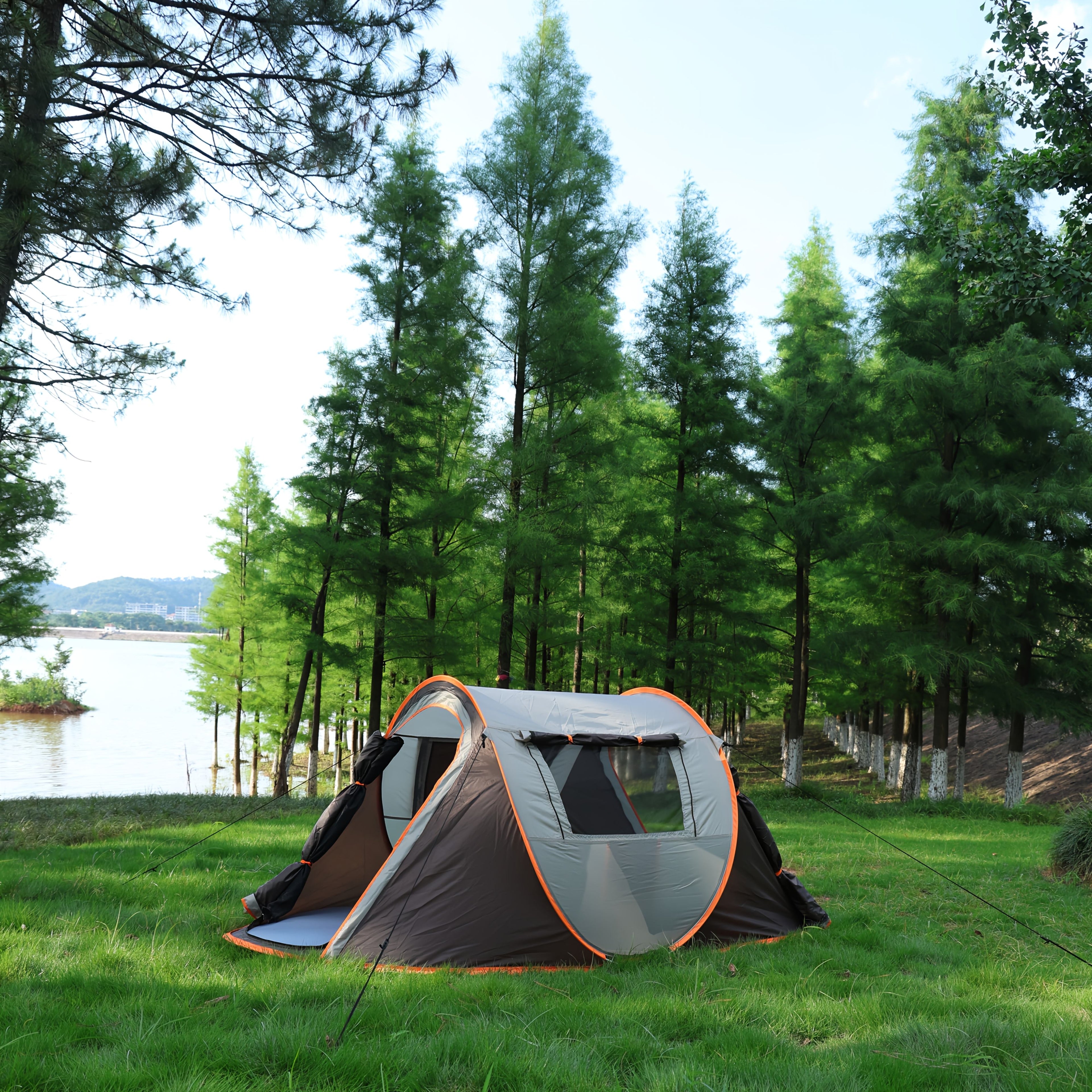 4-Person Automatic Pop-Up Tent for Camping