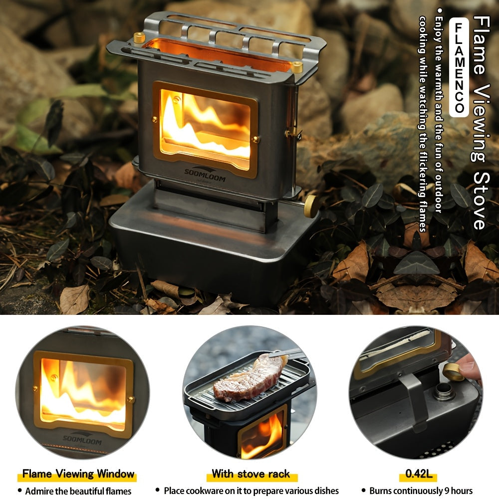 Camping Stove with Glass Window