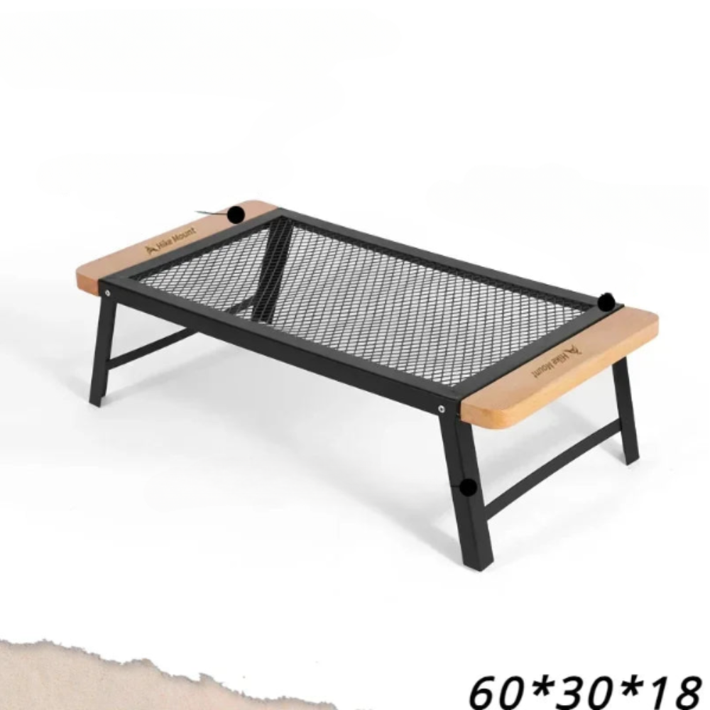 Grid Folding Outdoor Camping Portable Barbecue Table