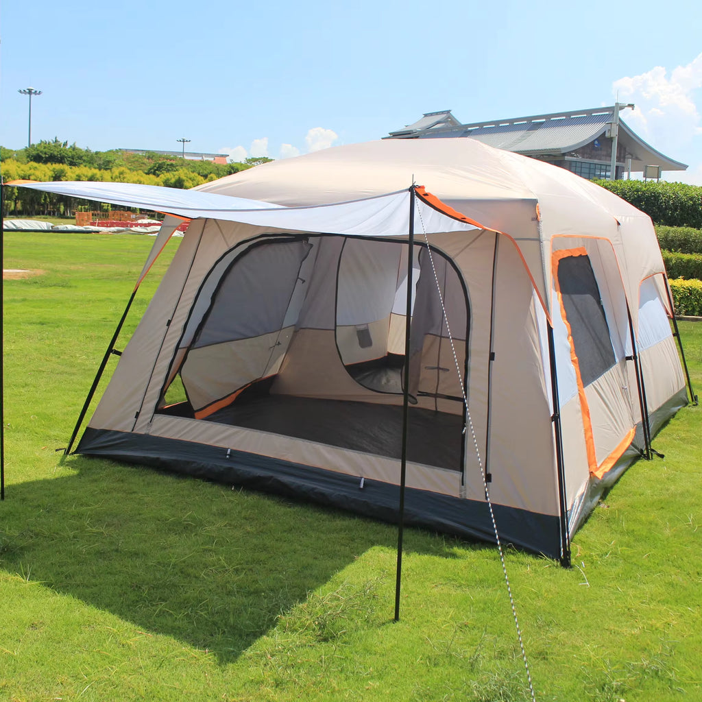 Outdoor Tent 6-12 Person Two-Bedroom Camping