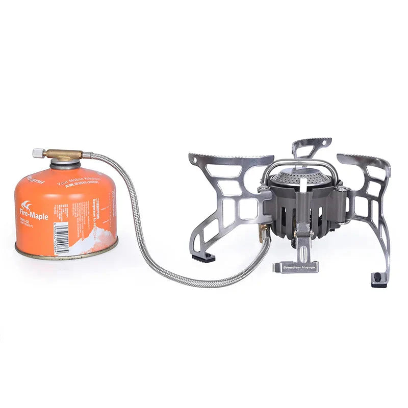NNEOBA 3500W Foldable Camp Gas Stove Silver-2