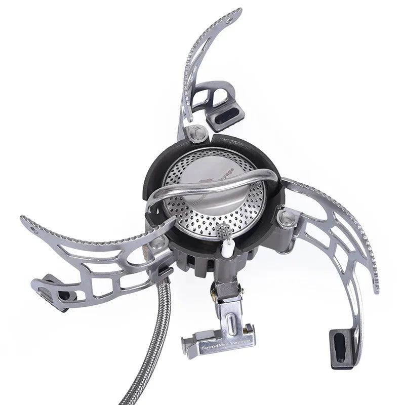 NNEOBA 3500W Foldable Camp Gas Stove Silver-4