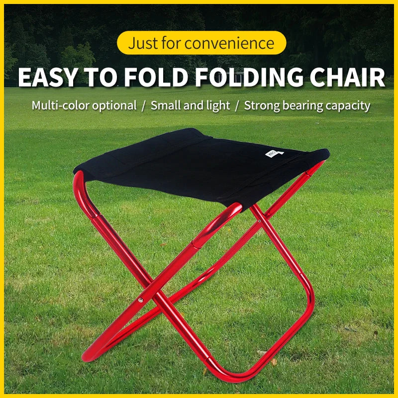 Camping Folding Camping Stool Red