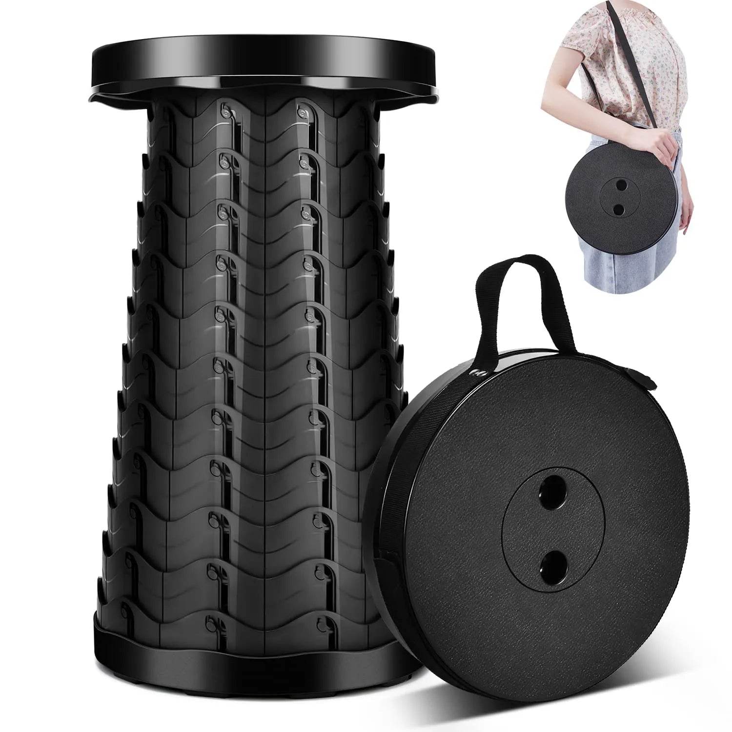 NNEOBA Portable Collapsible Telescopic Stool-1