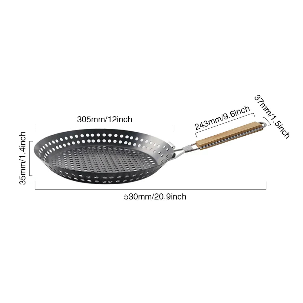 BBQ Frying Pan Pizza Portable