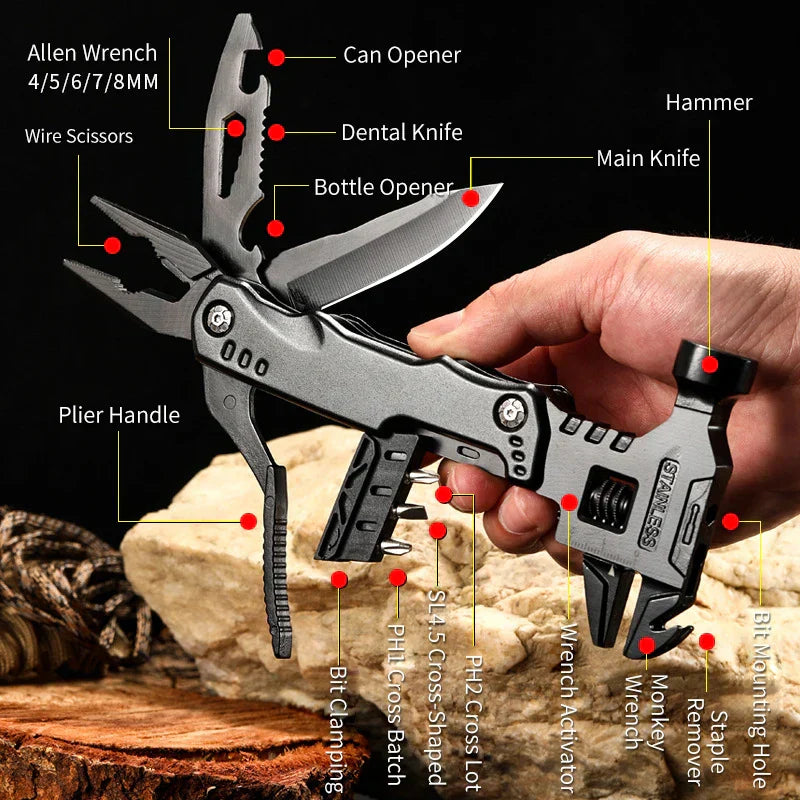 Multifunctional Wrench Hammer Knife