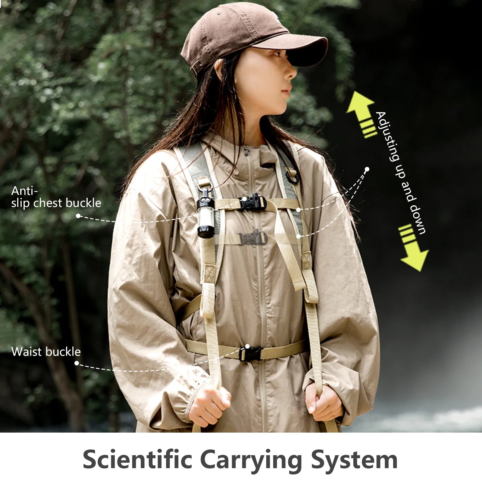 22L Ultralight Hiking Backpack Grey