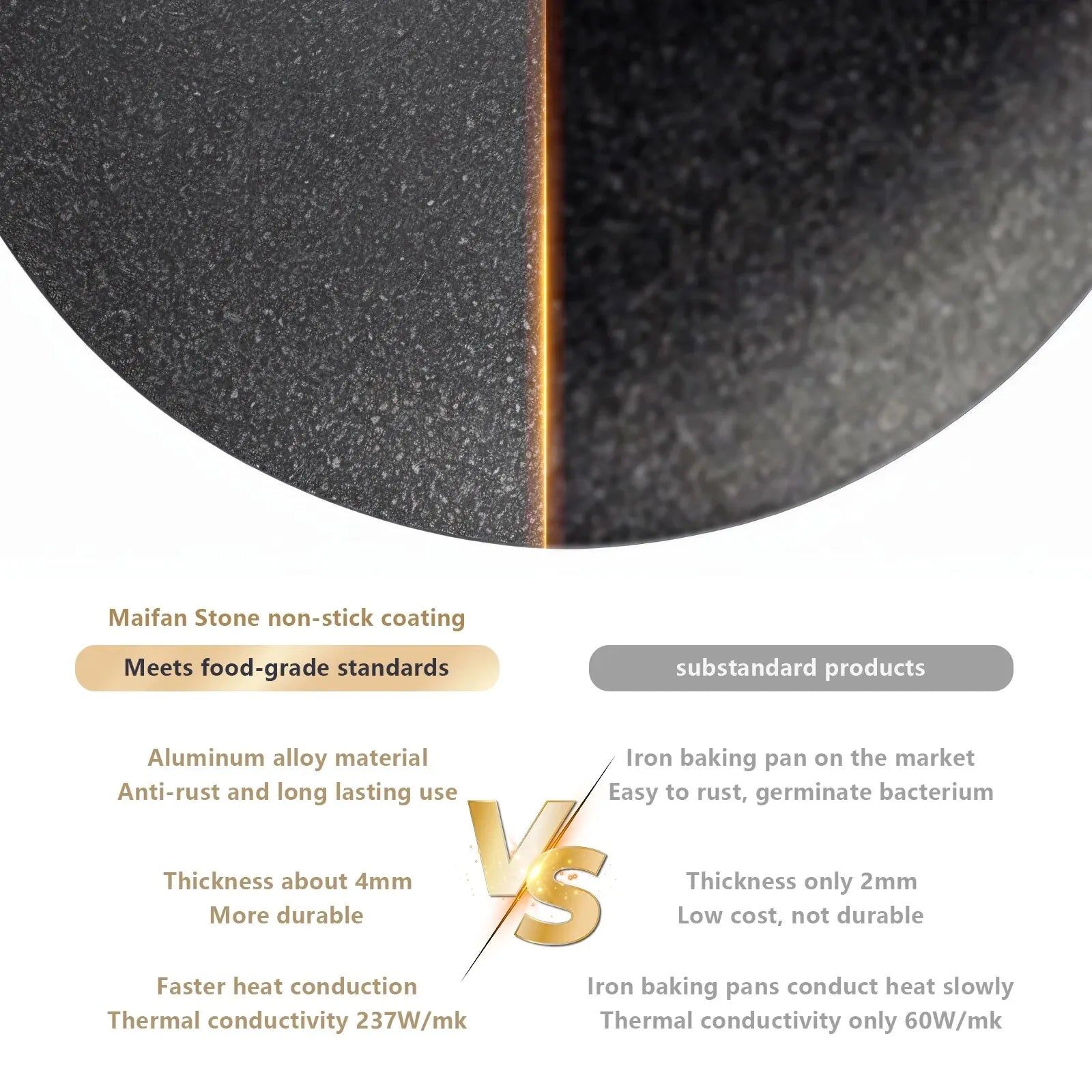 34cm Outdoor BBQ Grill Pan Non-Stick Black