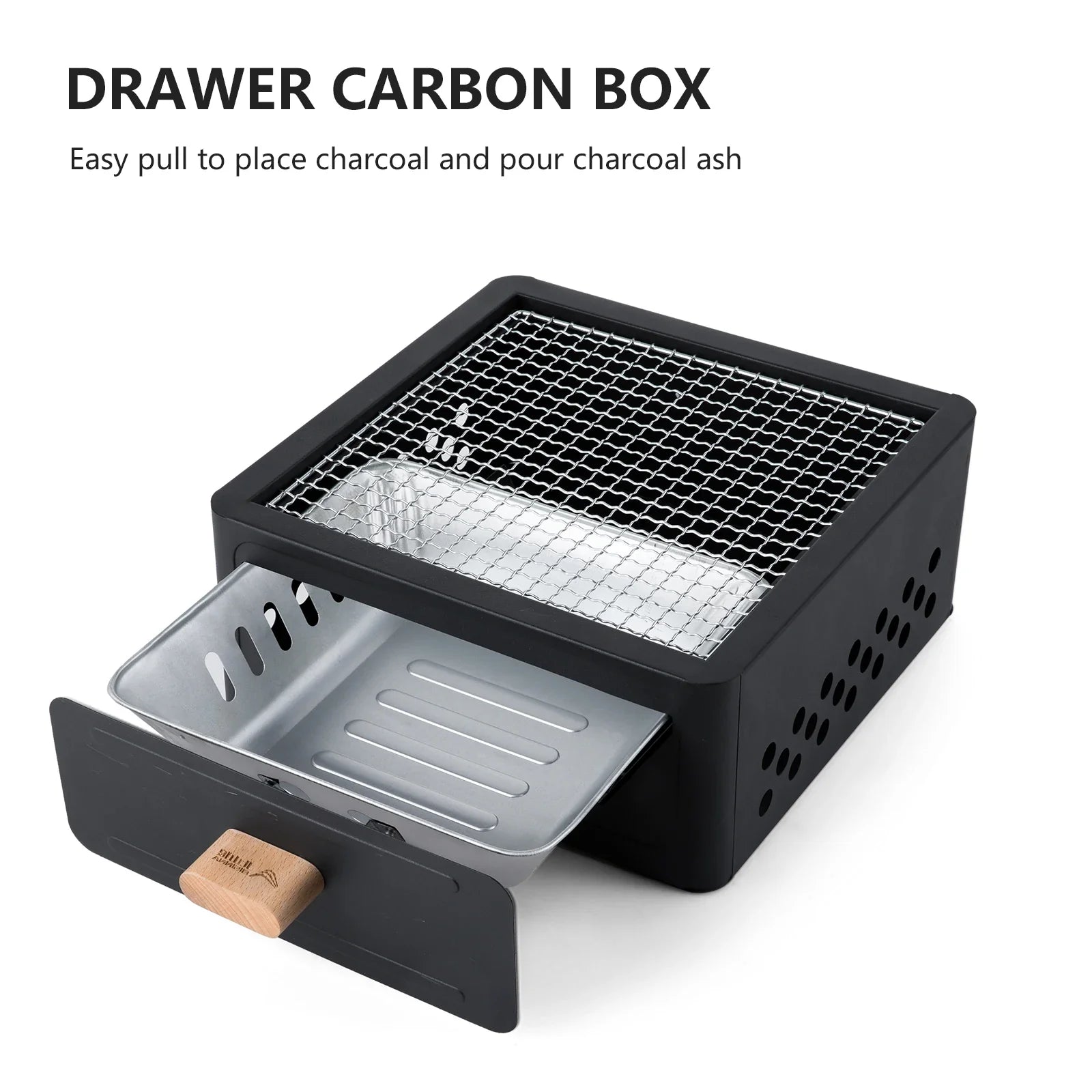 Multi-Functional Camping Stove Grill Black