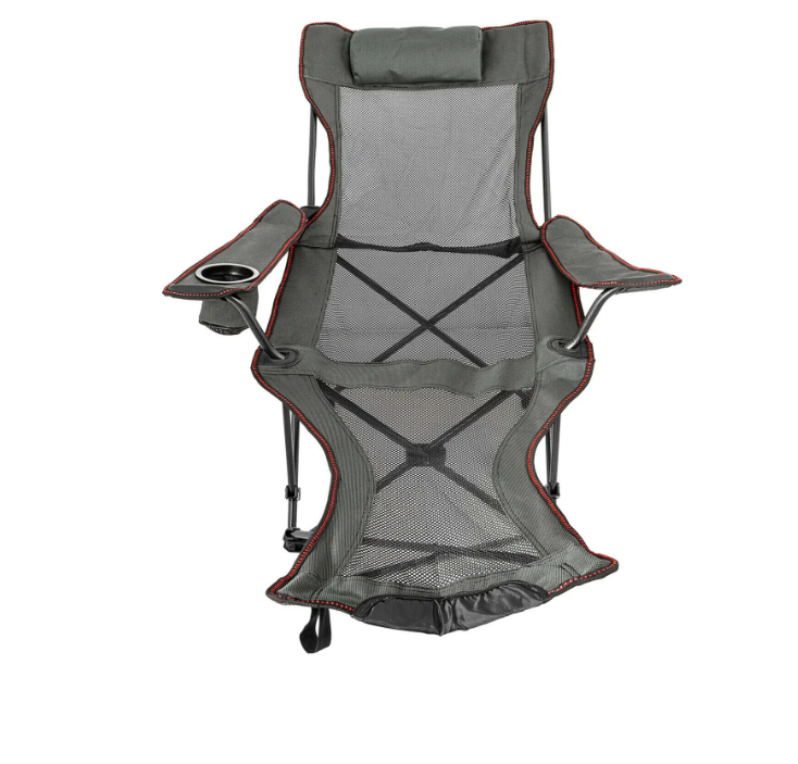 NNEOBA Outdoor Folding Camp Chair with Backrest & Footrest-0