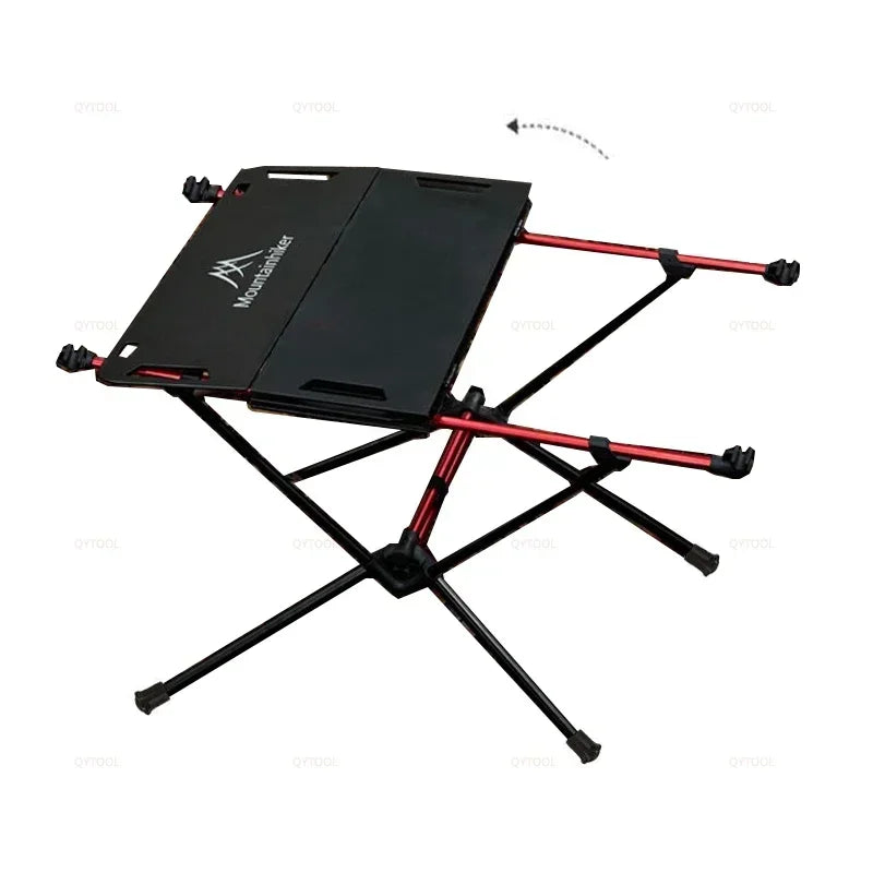 Transparent Tactical Camping Table Black