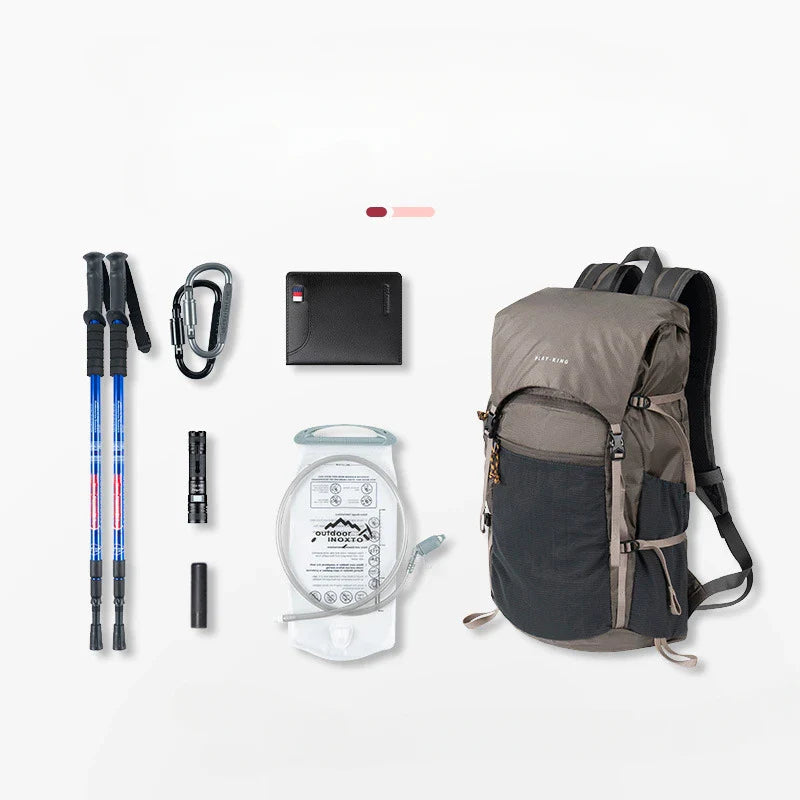 Waterproof Camping Backpack Grey