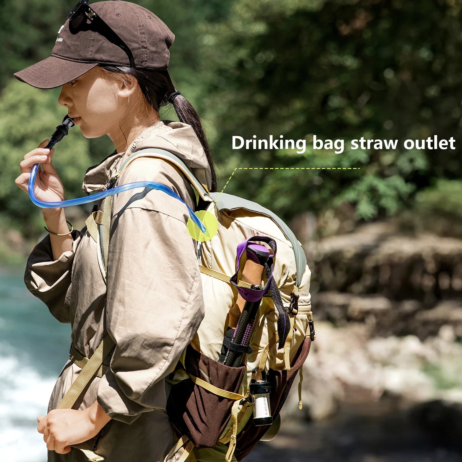 22L Ultralight Hiking Backpack Grey