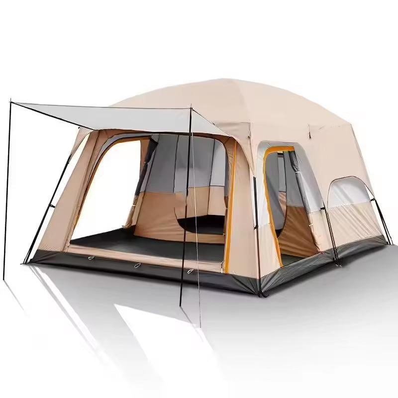 Outdoor Tent 6-12 Person Two-Bedroom Camping