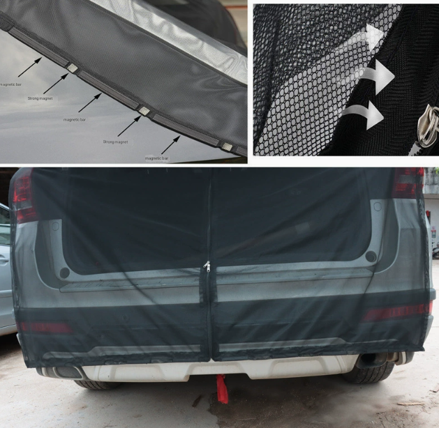 Magnetic Car Tailgate Mosquito Net - Camping and Outdoor Bug Screen