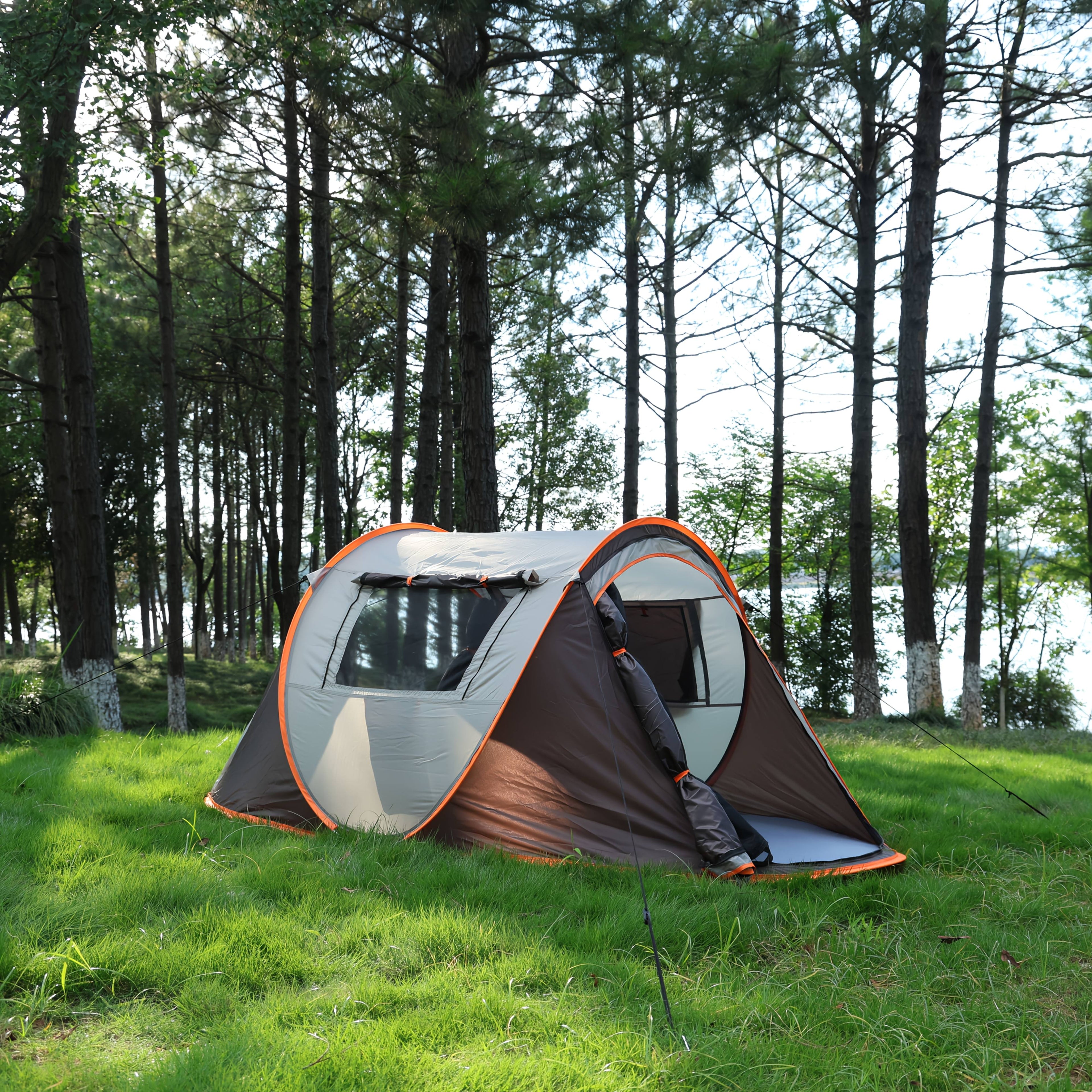 4-Person Automatic Pop-Up Tent for Camping