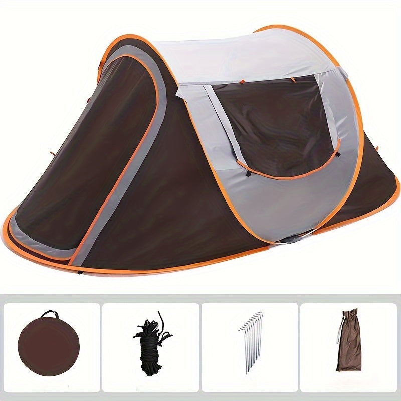 4-Person Automatic Pop-Up Tent for Camping