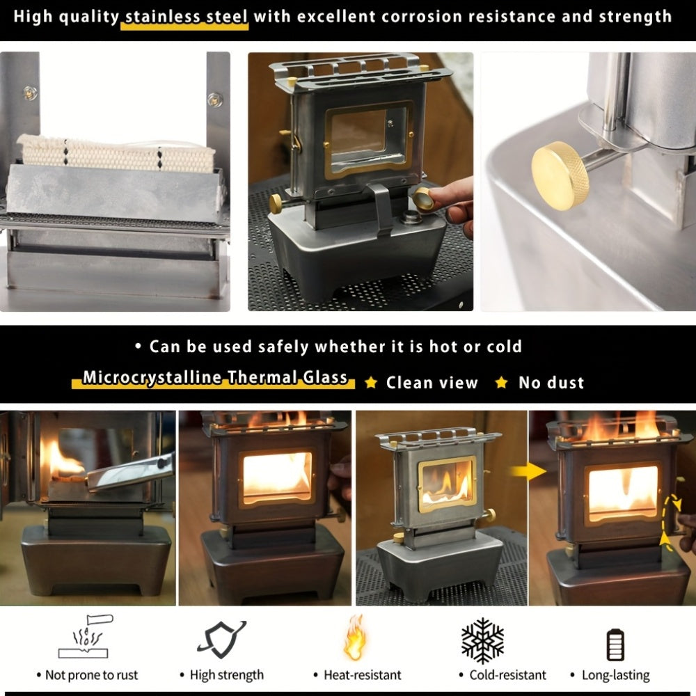 Camping Stove with Glass Window