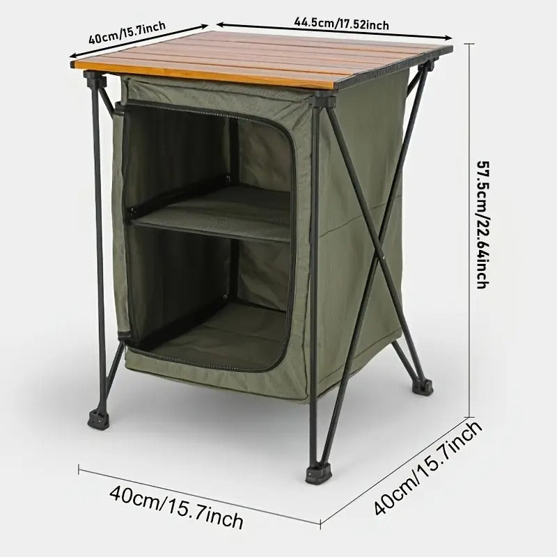 Storage Cabinet Table Camping