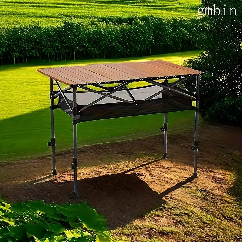 Adjustable Height Folding Camping Table