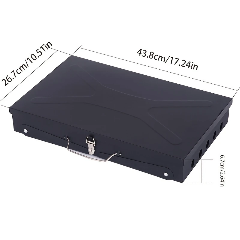 Portable Iron BBQ Grill with Tools