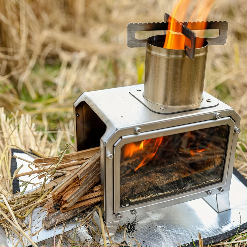 Camping Stainless Steel Wood Stove