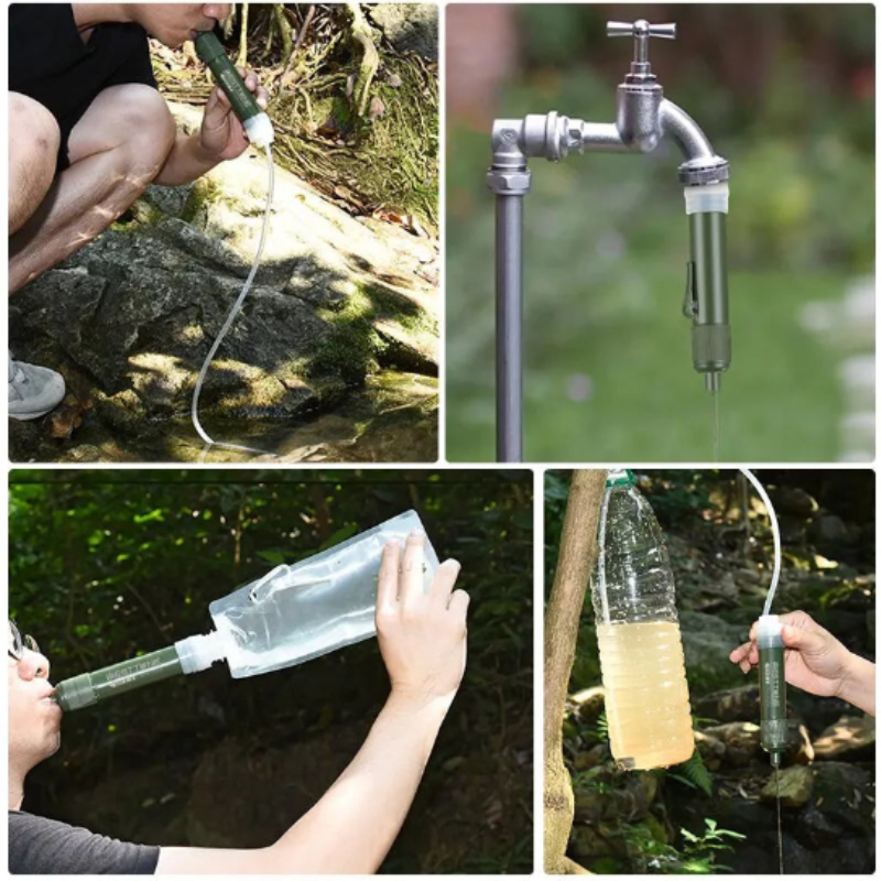 NNEOBA Outdoor Mini Filter Straw Set for Camping Survival-1